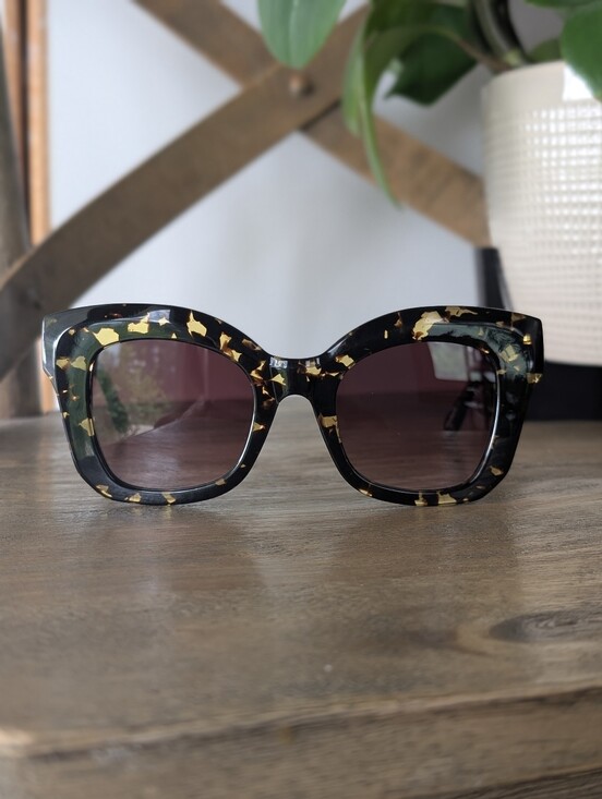 KREWE Accessories - KREWE du optic Dauphine Flat Lens in Zulu Tortoise